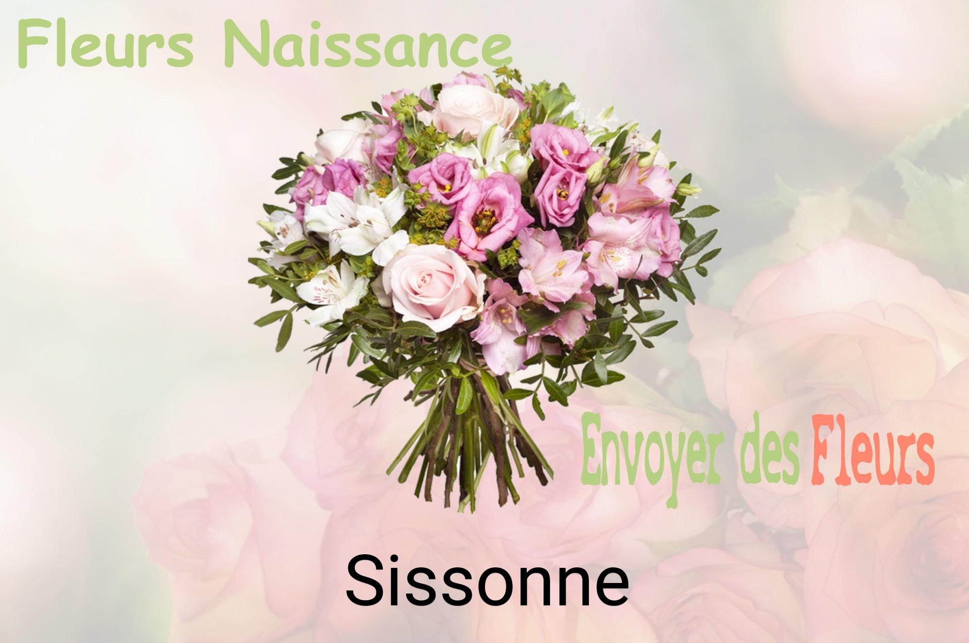 Bouquet de fleurs de naissance livré à Sissonne